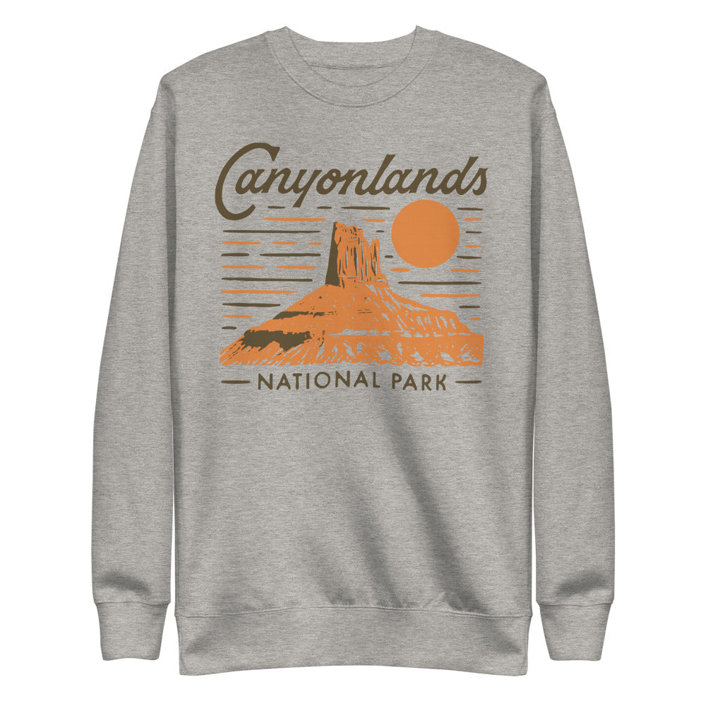 Canyonlands National Park Unisex Fleece Crewneck Sweatshirt Threadwood