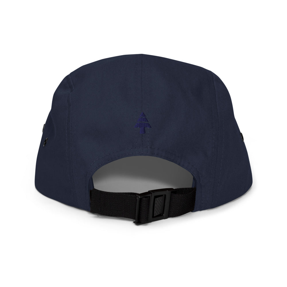 Script Navy Five Panel Cap