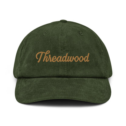 Script Olive Corduroy Hat