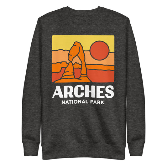 Arches National Park Unisex Fleece Crewneck Sweatshirt